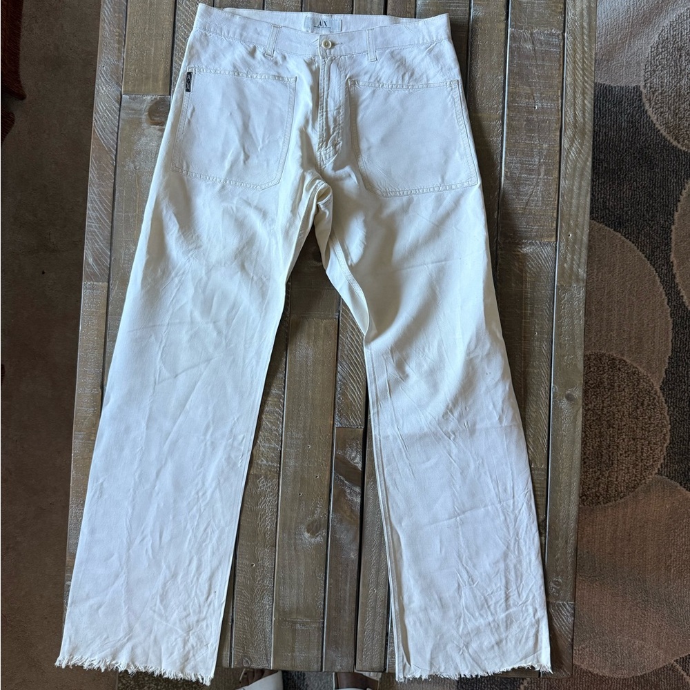 Armani Exchange frayed pants